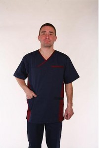 Медицинский костюм-модель-3255 (ткань-коттон/синий/размер 42-60)