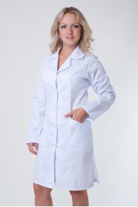 Медицинский халат-модель-3103 (ткань-коттон/белый/размер 40-60)