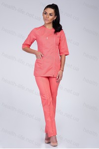 Медицинский костюм-модель-3221 (ткань-коттон/персиковый/размер 40-46,50,56)