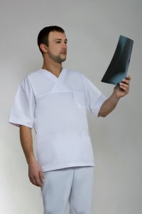 Медицинский костюм-модель-2222 (ткань-х/б/белый/размер 42-60)