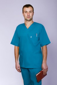Медицинский костюм-модель-2224 (ткань-х/б/бирюза/размер 42-60)