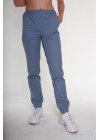 Медицинские штаны-модель джоггеры-3607 (ткань-коттон/серый/размер 42-56)