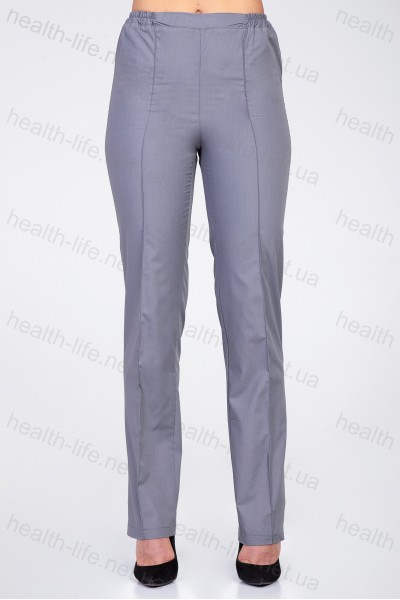 Медицинские штаны-модель-2606 (ткань-х/б/серый/размер 42-66)