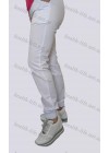 Медицинские штаны джоггеры-модель-3608 (ткань-коттон/белый/размер 42-56)